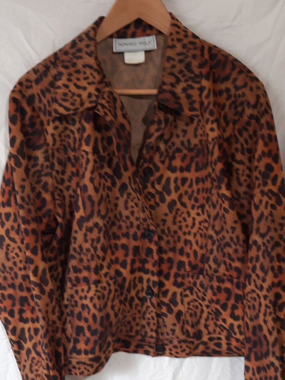 Howard Wolf Dallas Vintage Leopard Print Jacket, Women's Large
